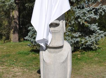 Moai statue at the Temelín NPP