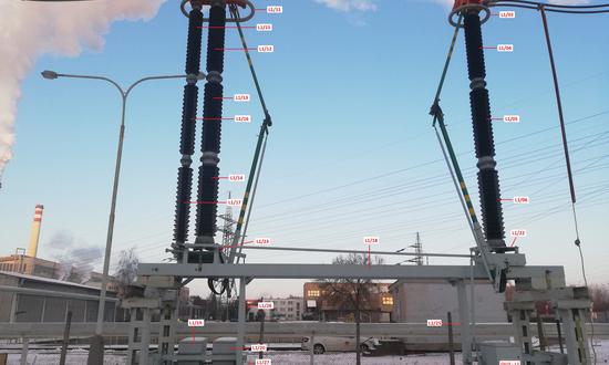 Dismantling of electrical equipment from the 400 kV substation at the Mělník power plant