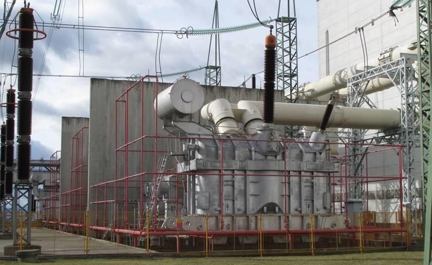 Replacement of stable fire extinguishing equipment pipes on transformers and additional protection of conservators at the Temelín NPP